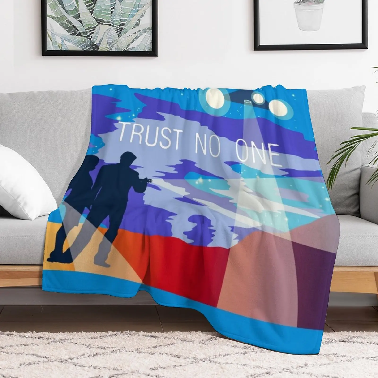 The X Files Trust no one Mulder e Scully Coperte da tiro e coperte decorative per bambini