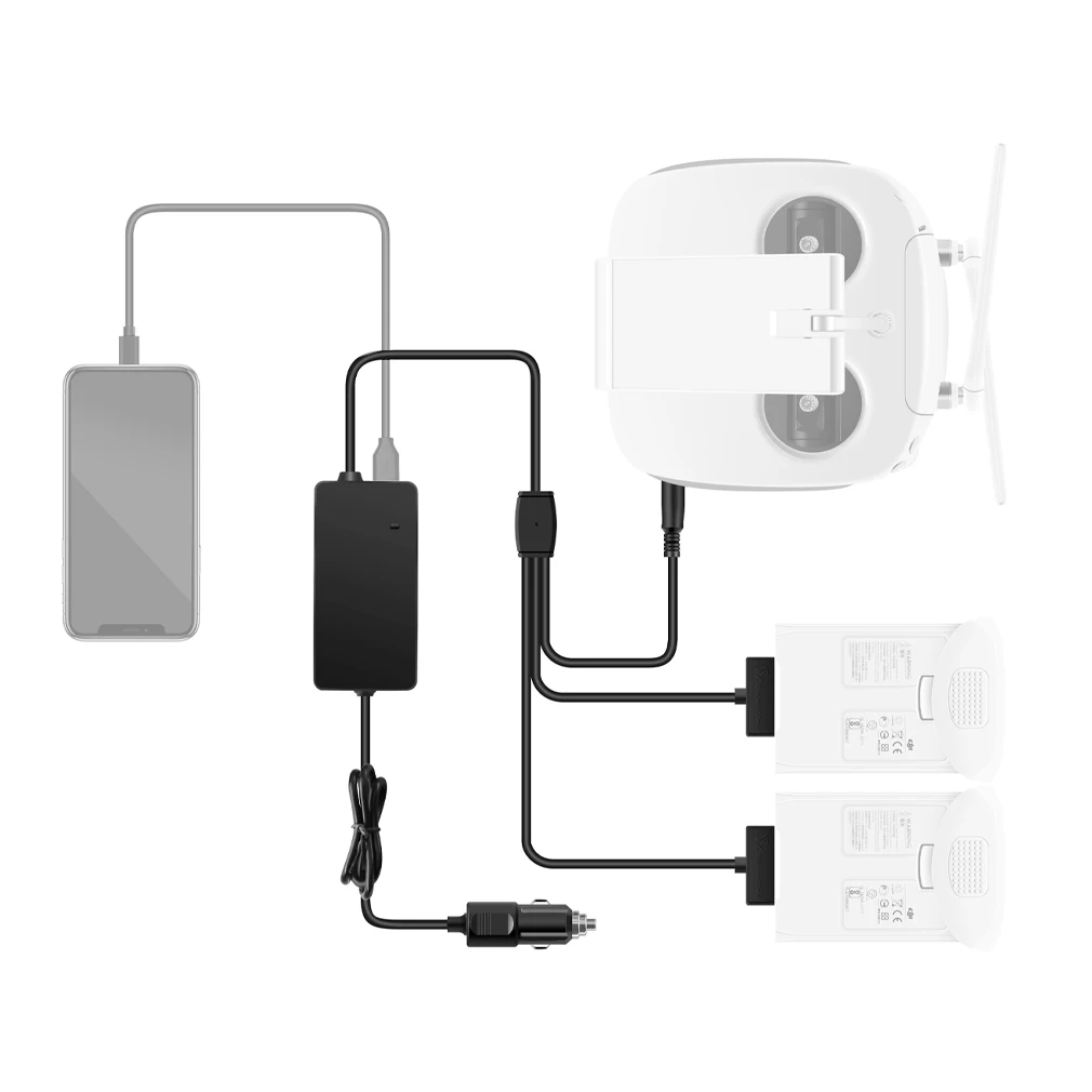 YX DJI Phantom 4 Dual Car Charger
