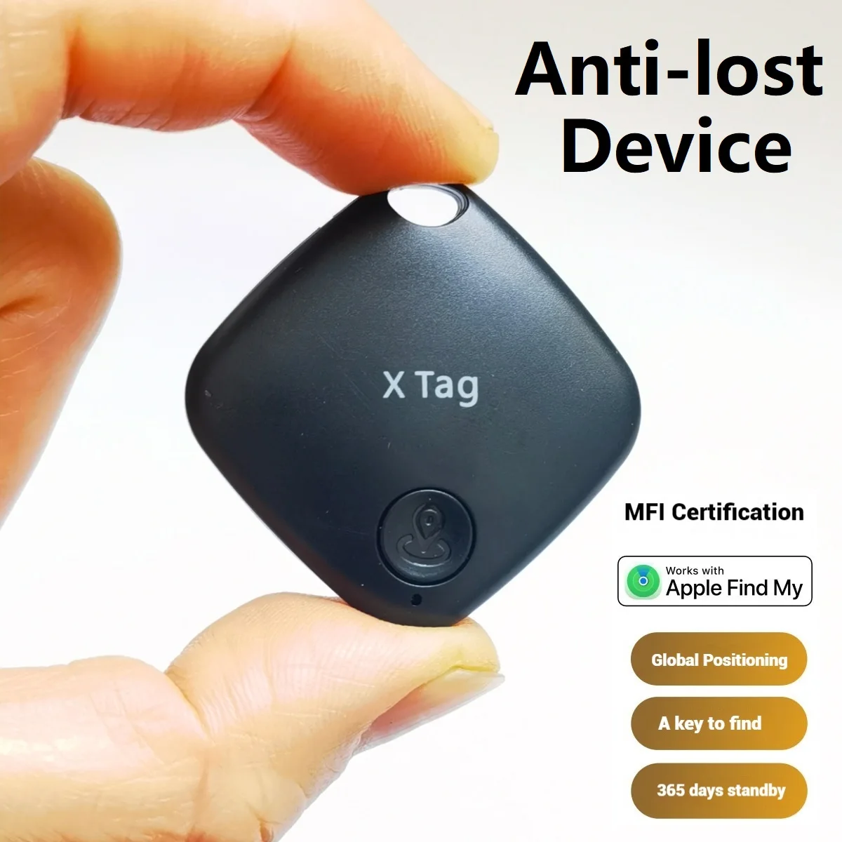 Mini Bluetooth GPS Tracker Anti Lose Reminder Device Key Finder Pet Dog Kid Bag Wallet Car Locator Smart Tag For Apple Find My