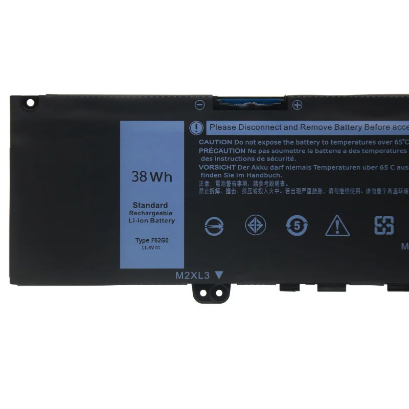 ZD Original F62G0 Battery for Dell Inspiron 13 7000 7373 7386 2-in-1 7370 7380 P83G P91G001 P87G001 Vostro 13 5370 Series 39DY5