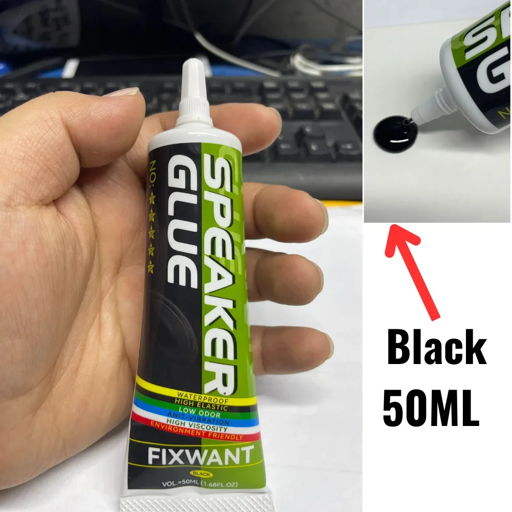 High Strength Loud Speaker Repair Glue for Foam Side Dust Cap Rubber Edge Cone Basin Strong Adhesive Black Yellow Audio Fix