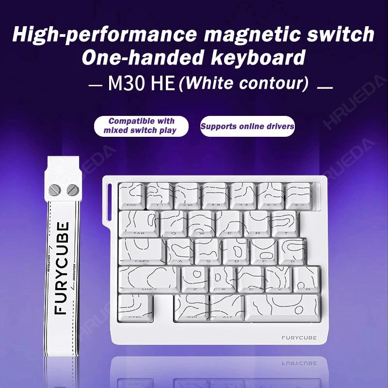 ​​M30 HE 8K Magnetic Switch Keyboard 8000Hz Polling Rate Rapid Trigger 0.125ms Latency with Hot-Swappable PCB Aluminum Case​