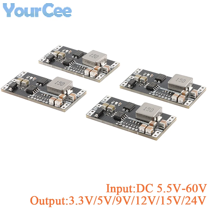 5pcs/1pc TPS54560 DC-DC Buck Step Down Switching Power Module Low Ripple High Voltage Current 5.5-60V to 3.3V/5V/9V/12V/15V/24V