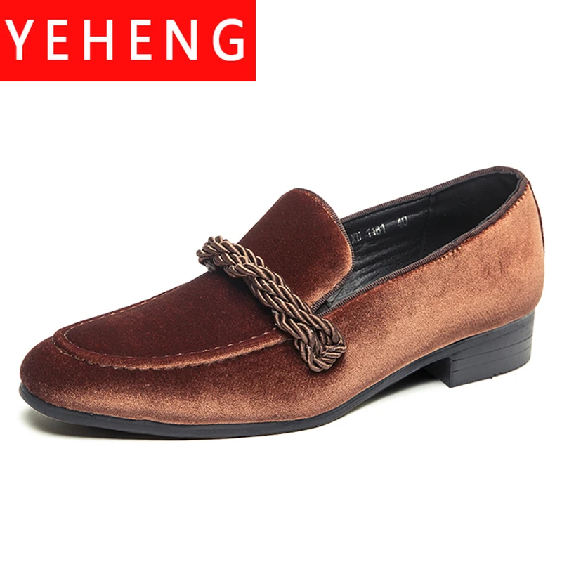 

Новые мужские модельные туфли, свадебная модная офисная обувь, модная бархатная удобная мужская официальная обувь высокого качества, брендовая мужская обувь на плоской подошве