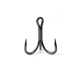 New 10pcs 6066 3X Strong Super Sharp Round Treble Hook Antirust High Carbon Steel 6-16# Sea Treble Hooks Fishing Tackle