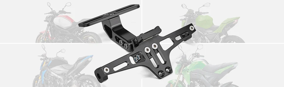 Motorrad Kennzeichenhalter Fender Eliminator Universal Motorrad Tail Tidy Motorrad Nummer Kennzeichenhalter Halterung – Detail 2