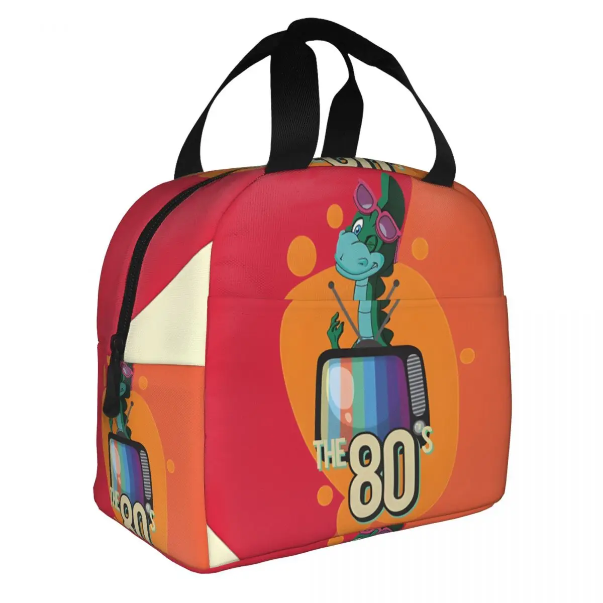 Orange Wind Bento Box Denver the last dinosaur Unisex Thermal Travel Bento Box Tote