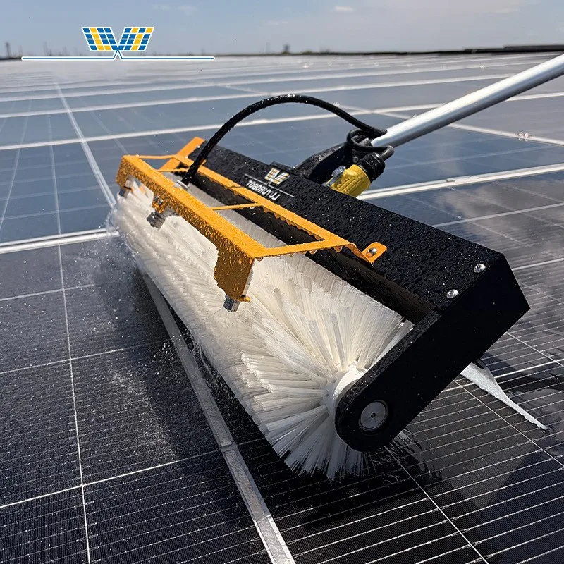 Handheld Solar Panel Cleaning Machine Roller Brush Photovoltaic Panel Cleaner For Commercial & Residential PV Maintenance