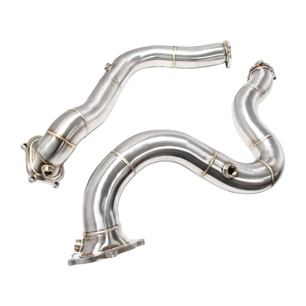 

304 Stainless Steels Downpipe For Audi C7 C7.5 RS7 RS6 S6 S7 4G 4.0T TFSI QUATTRO 2012-2018 Race Down Pipes