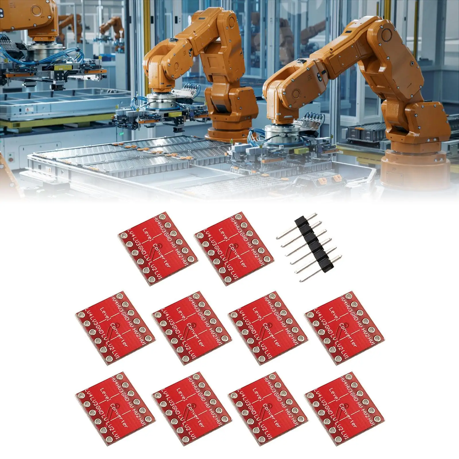 10 × 4 قنوات محولات المستوى المنطقي ملحقات احترافية مريحة