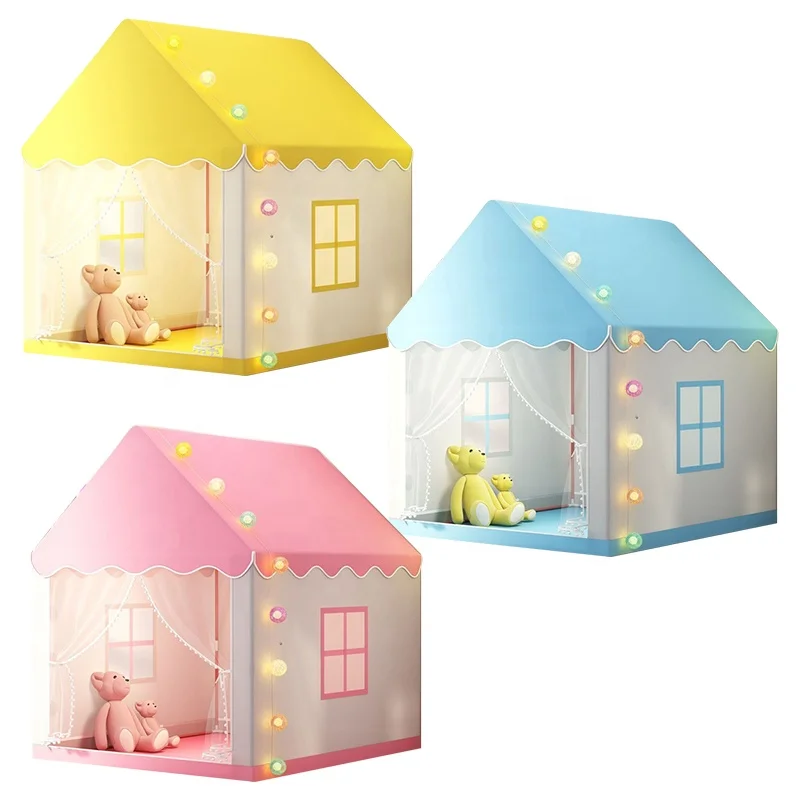 Hot Selling Kids Princess Small Tent Toys Indoor Baby Sleep Secret Base Kids Games Castle Cabin Room Decoration
