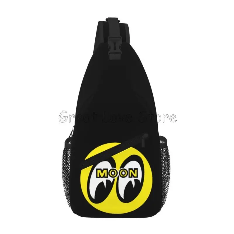 

JDM Moon Eyess мотоциклетный гоночный рюкзак на слинге, мужской повседневный нагрудный рюкзак, рюкзак через плечо, поясная сумка для пеших прогулок, велоспорта, путешествий