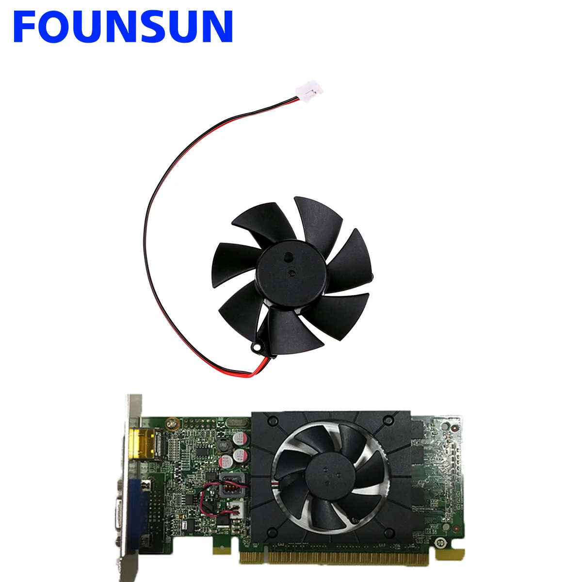 

New 47MM 2Pin HA5010M12-F Cooling Fan For Lenovo G5005 GT720 GT730 HD7750 HD8570 Graphics Card Cooling Fan FS1250-S2053A