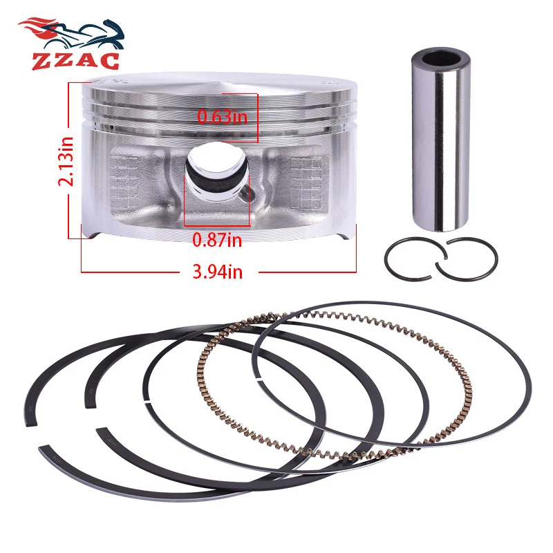 100 مللي متر STD دراجة نارية المكبس ومجموعة حلقة المكبس لياماها ATV YFM660F أشيب 4x4 02-08 YXR66F الكركدن 660 04-07 2C6-11631-00-X0