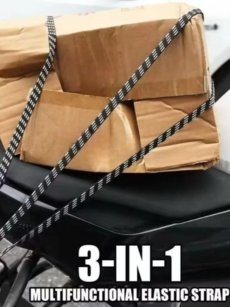 AliExpress NONE Bicycle Luggage Rope Elastic Carrier Rack Straps Elastic Rubber Belt Buckle Rope Belt With Hook Mountain Bike Bag Accessories
