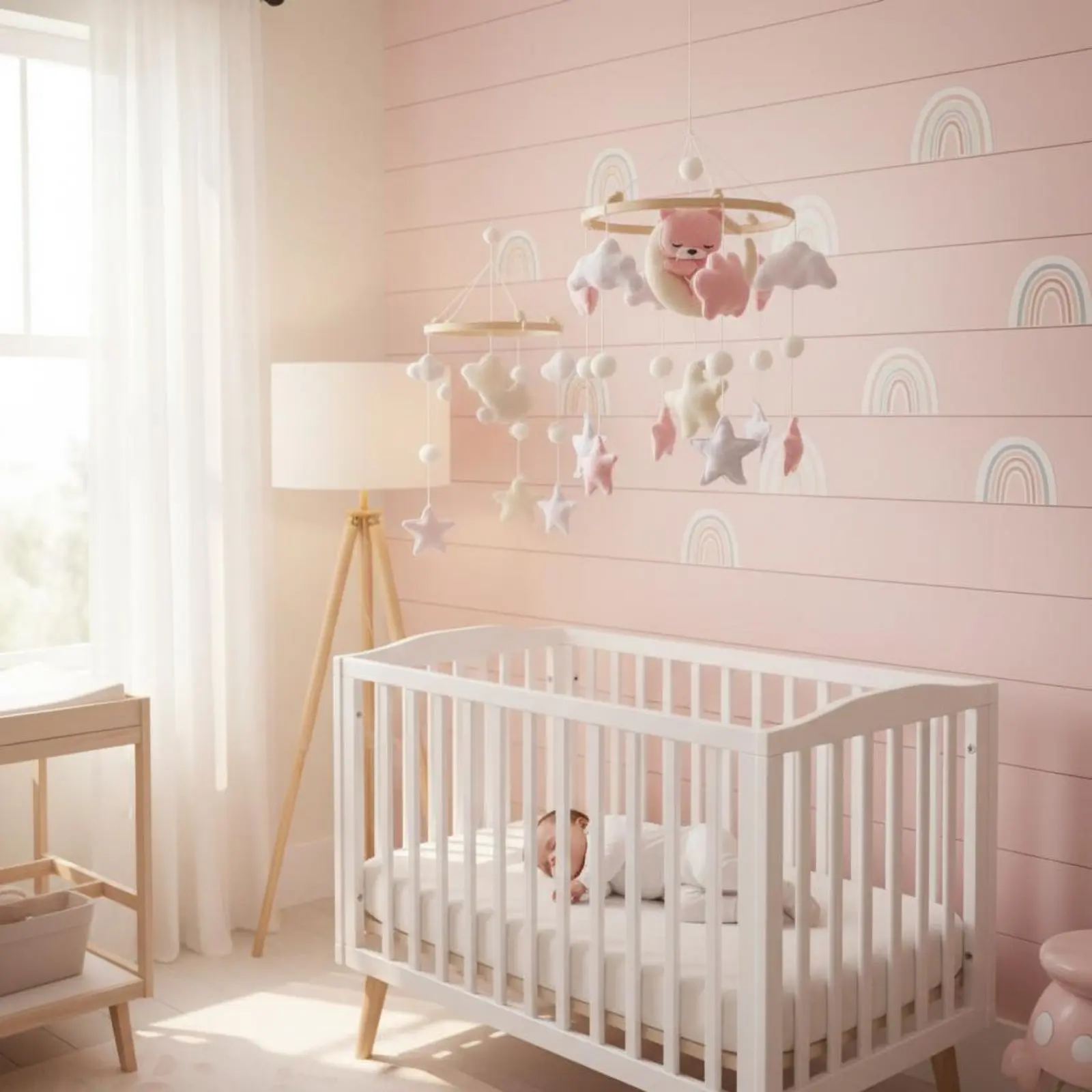 mobile-per-culla-in-feltro-design-nordico-fatto-a-mano-decorazione-per-neonati-calmante-facile-da-installare-per-neonati