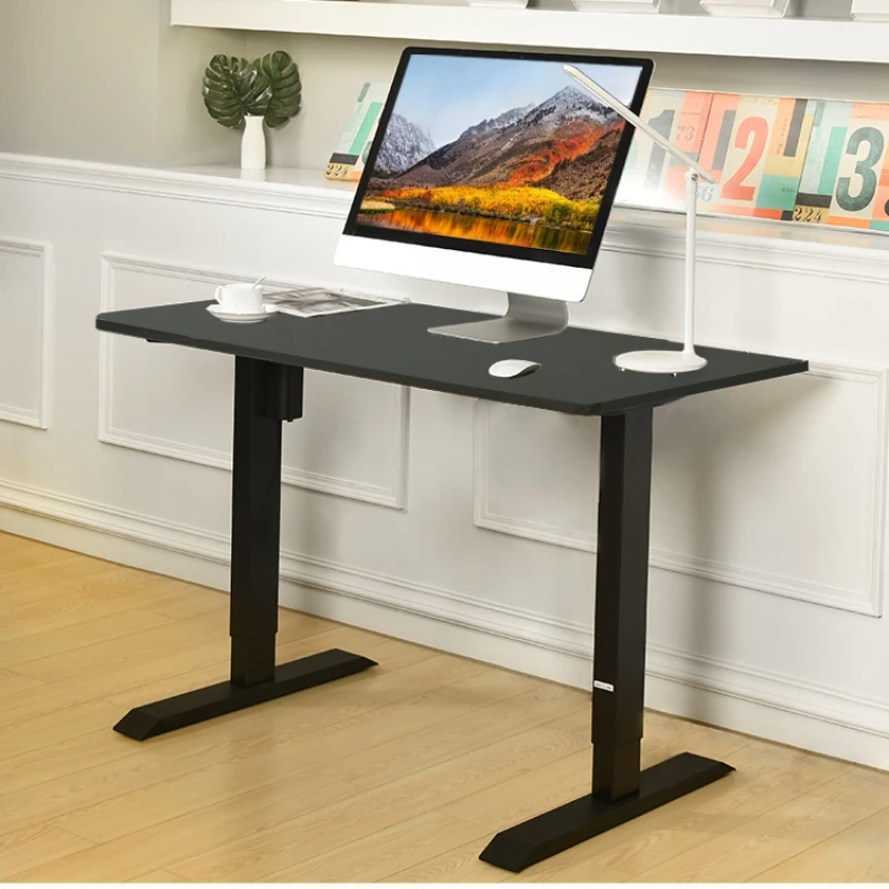ZGO Electric Modern Metal Height-Adjustable Standing Computer Desk One Motor Office Furniture Automatic Desk Frame General Use