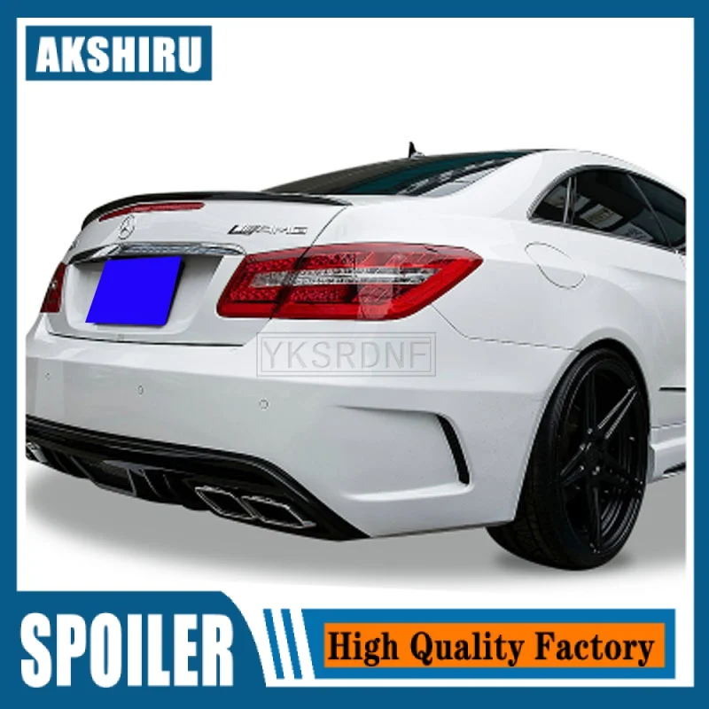 For Mercedes-Benz W212 w207 E-class 2 doors coupe Spoiler 2008-2015 ABS plastic Material Car Rear Wing Color Rear Spoiler