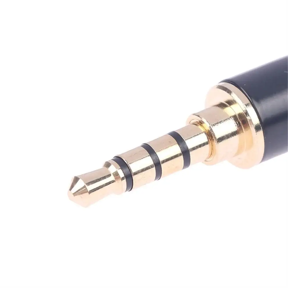 Fotografia 6: 3.5mm trrs fêmea 3.5mm trs macho microfone estéreo jack conversor de microfone plugue balanceado trs para rrs conector conversor adaptador