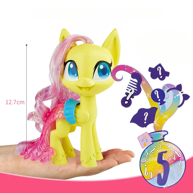 Hasbro Genuine My Little Pony Doll Magic Bottle Dressup Pinkie Pie Fluttershy Cute Kawaii Girl Toy Birthday Christmas Gift