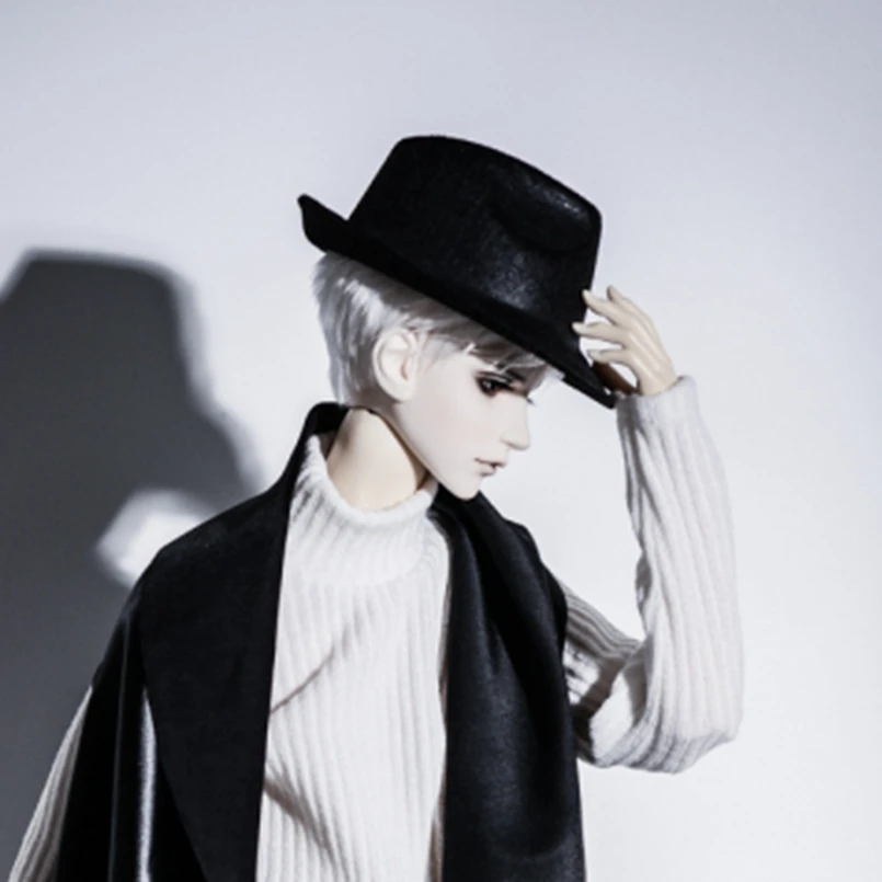 BJD ブラックキャップ帽子 1/4 MSD 17インチ 1/3 24インチ 60CM 高さ BJD SD DK DZ AOD DD ドール用 送料無料 HEDUOEP