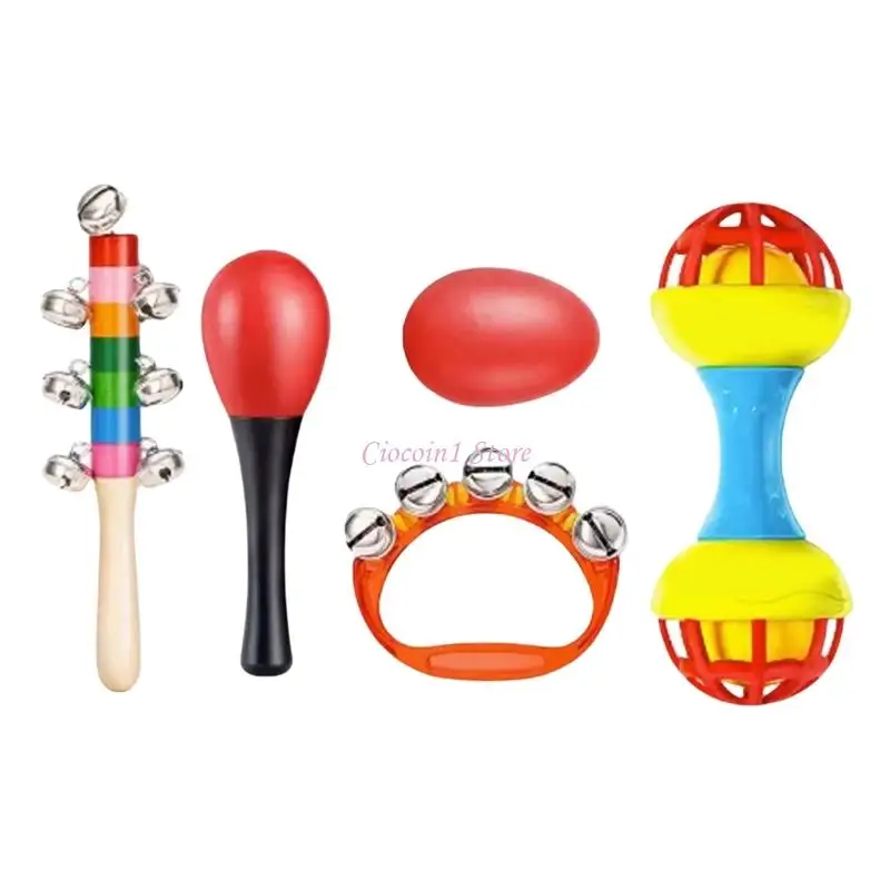 Y1ub Interactive Baby Development Toy Hammer Musical Rattle Percussion Zestaw zabawki