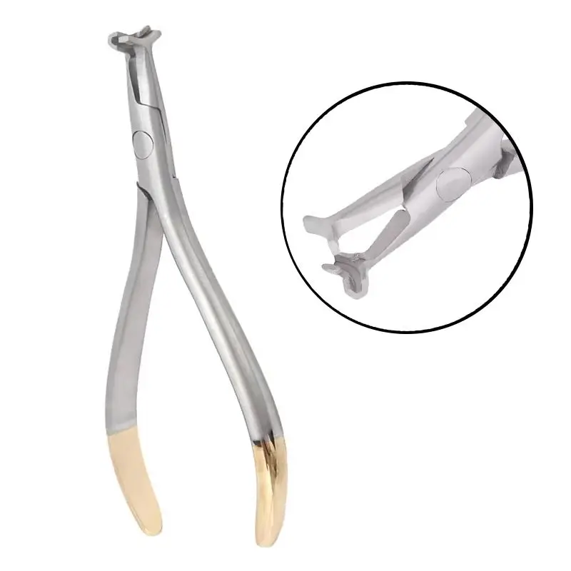 Stainless Steel Dental Orthodontic End NiTi Bending Plier Arch Wire Distal End Back Bend Forceps Pliers Instrumen Dentist Tool