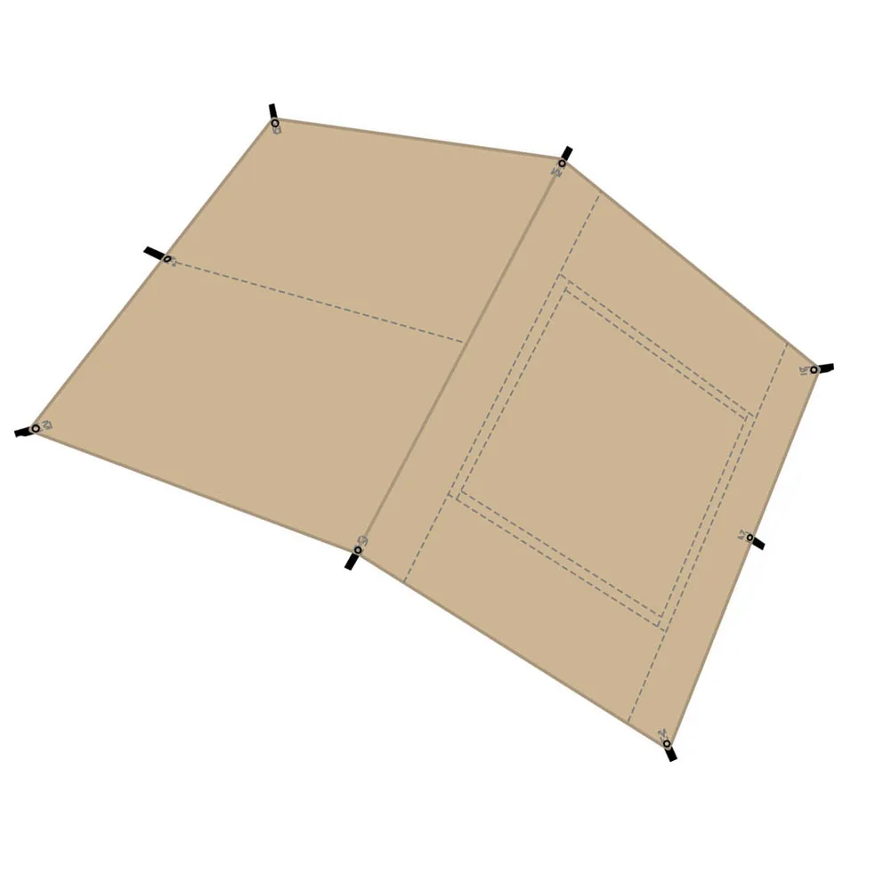 

Screen Window Awning 2600g Camping Canopy 210D Polyester Fabric Easy Installation System PU 5000 Mm Waterproof