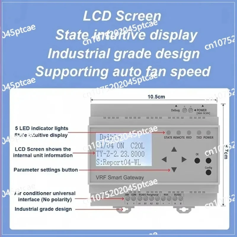 Smart Home VRF Central Air Conditioning Controller Zigbee Wifi Gateway APP Remote Voice Control