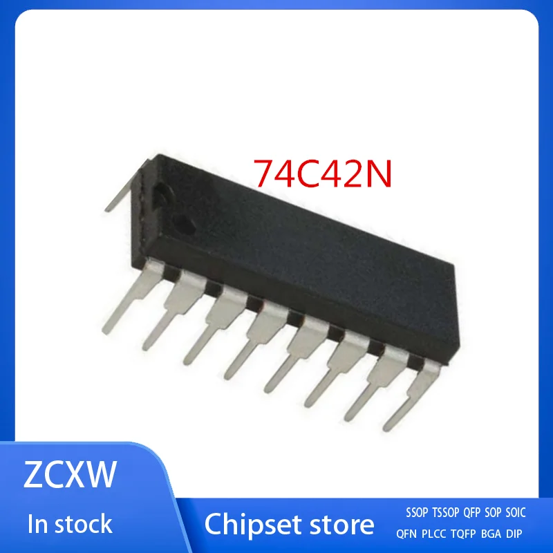 

10 шт./лот новый 74C42N MM74C42 MM74C42N DIP-16