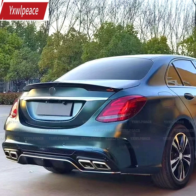 

Carlson Style ABS Rear Trunk Lip Spoiler Wing For Mercedes W205 2015-2019 C200 C250 C300 C350 C400 C450 C220 4Door