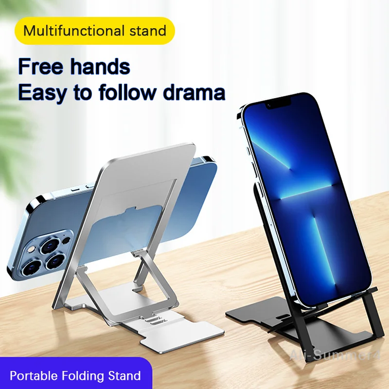 

Универсальный настольный держатель для мобильного телефона, подставка для IPhone, IPad, регулируемый планшет, складной настольный держатель для мобильного телефона