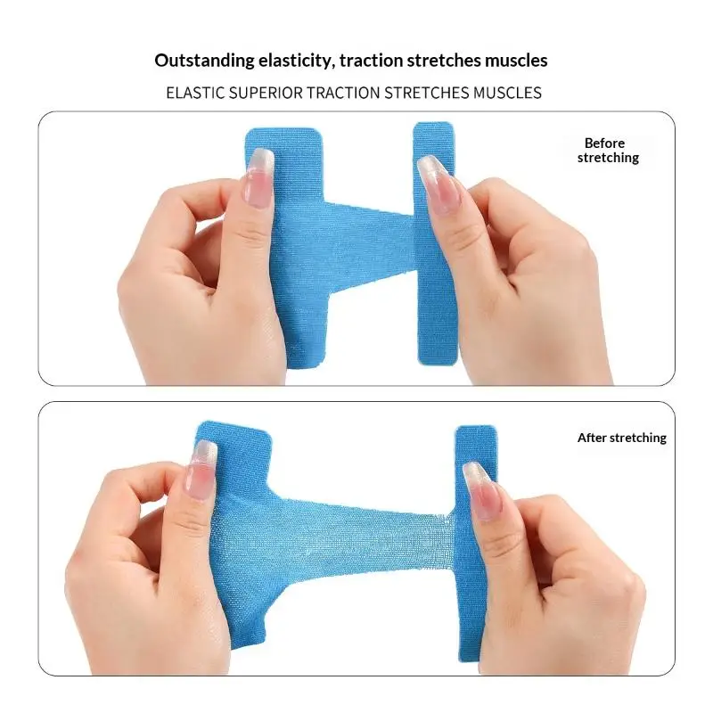 10 Stück hypoallergenes, latexfreies, vorgeschnittenes Kinesiologie-Tape zur Korrektur von Hallux valgus und zur Schmerzlinderung bei den großen Zehen. – Detail 4