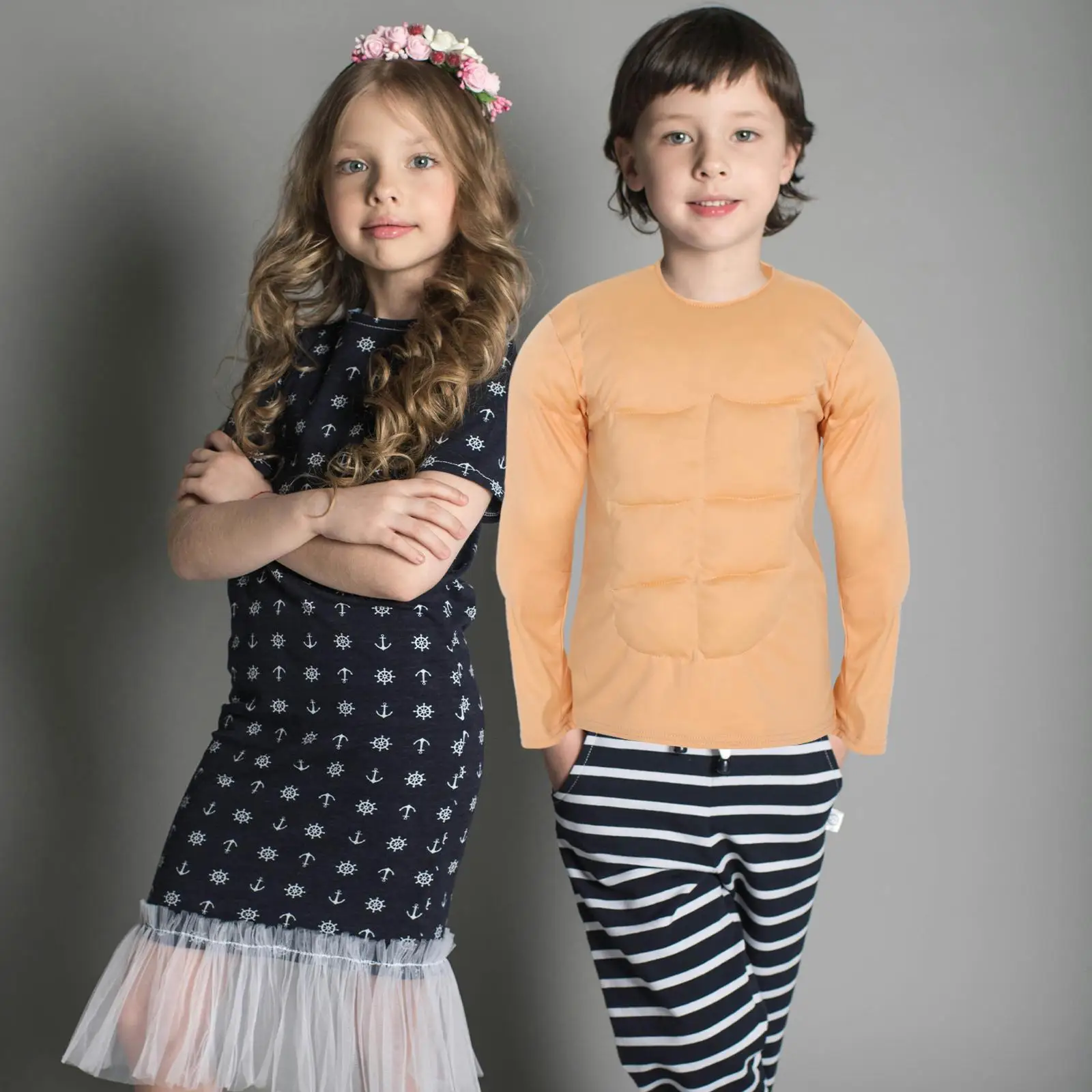 Disfraz muscular para hombre, pecho falso, Abs, Beige, ropa de superhéroe para niños, traje de piel aguda, poliéster transpirable