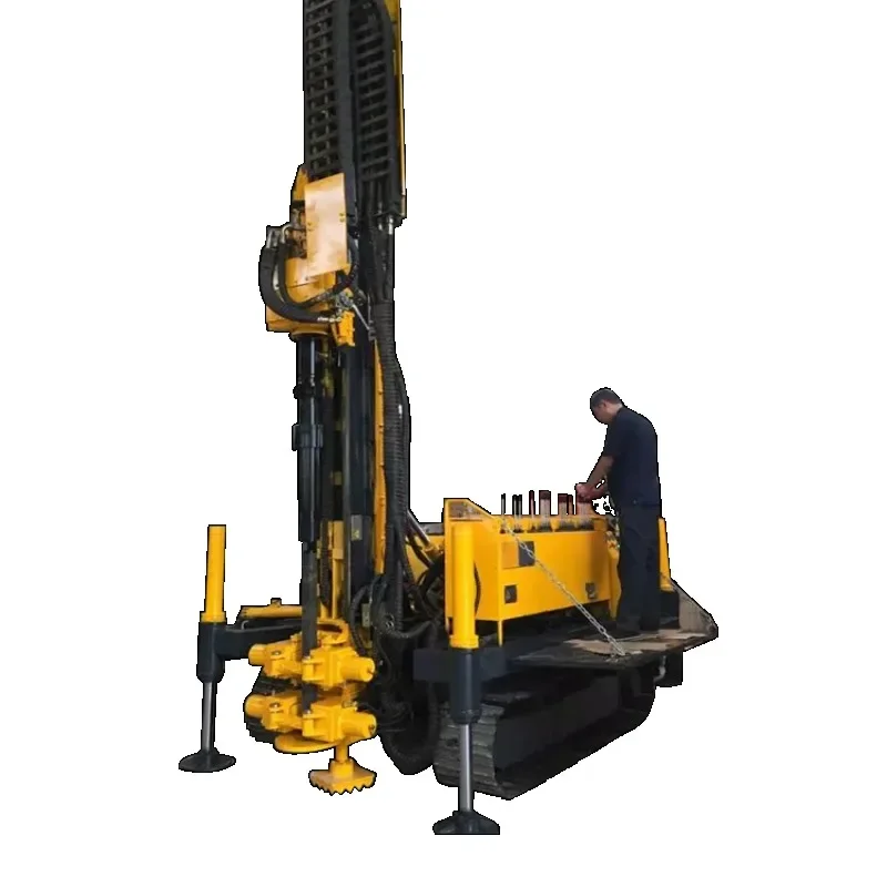 High Efficiency Crawler Soil Nail Micropile Anchor Drilling Rig