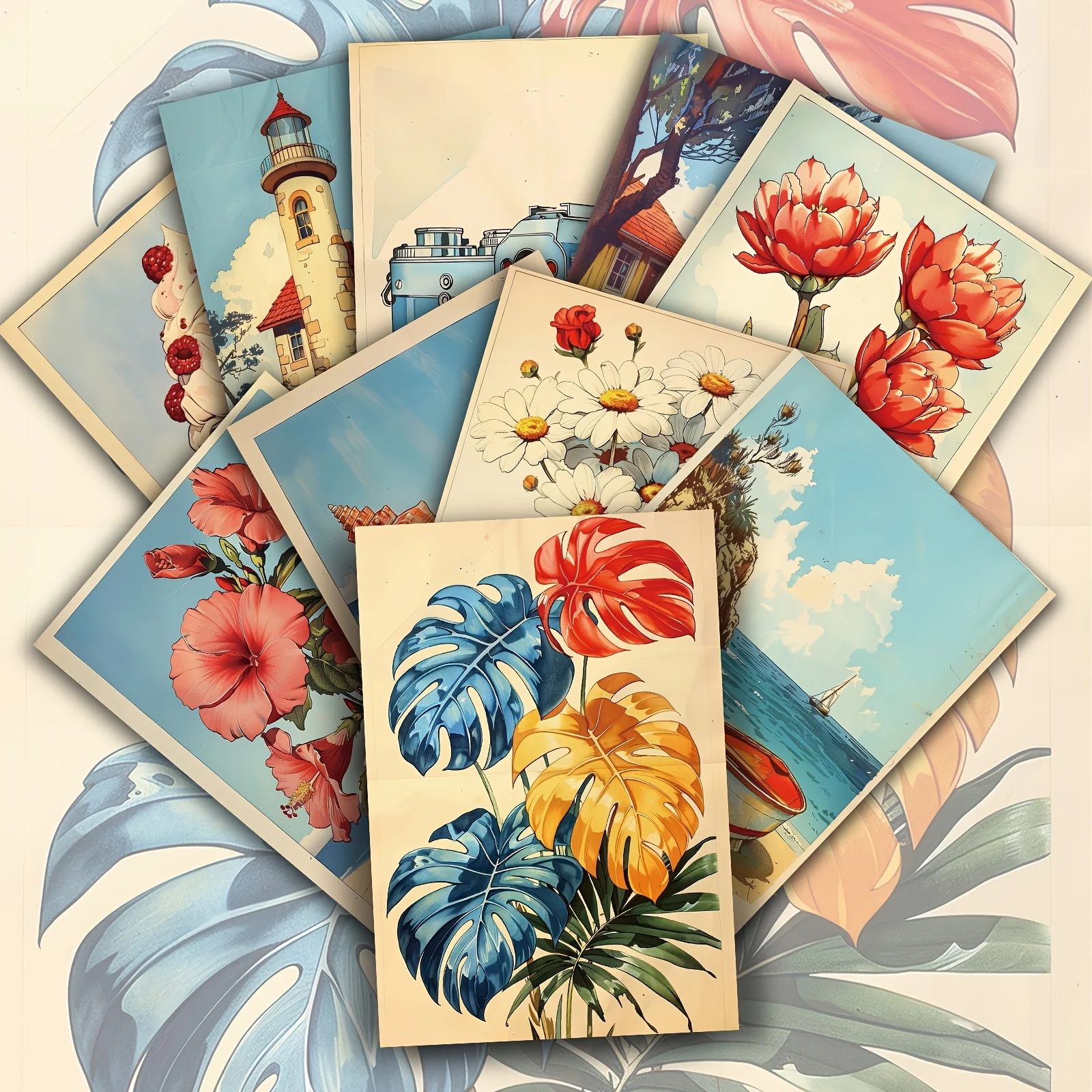 20 Stück Vintage Sommer-Strand – Vintage Collectible Cards Bewertung und Preis