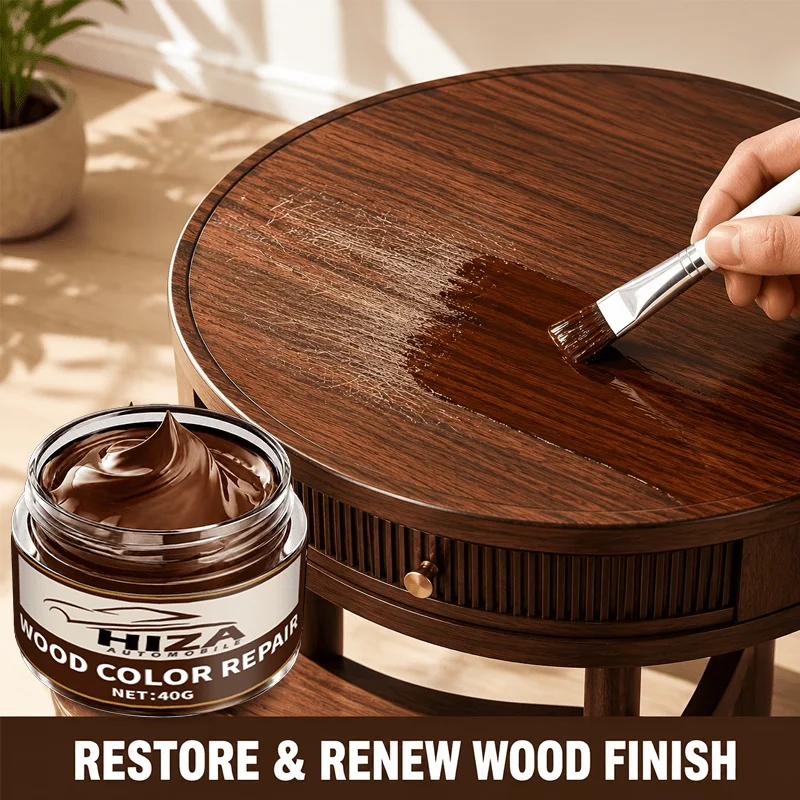All-in-One Wood Repair Paste, Fix Scratches Cracks Dents for Doors Cabinets Floors with Natural Grain Blend