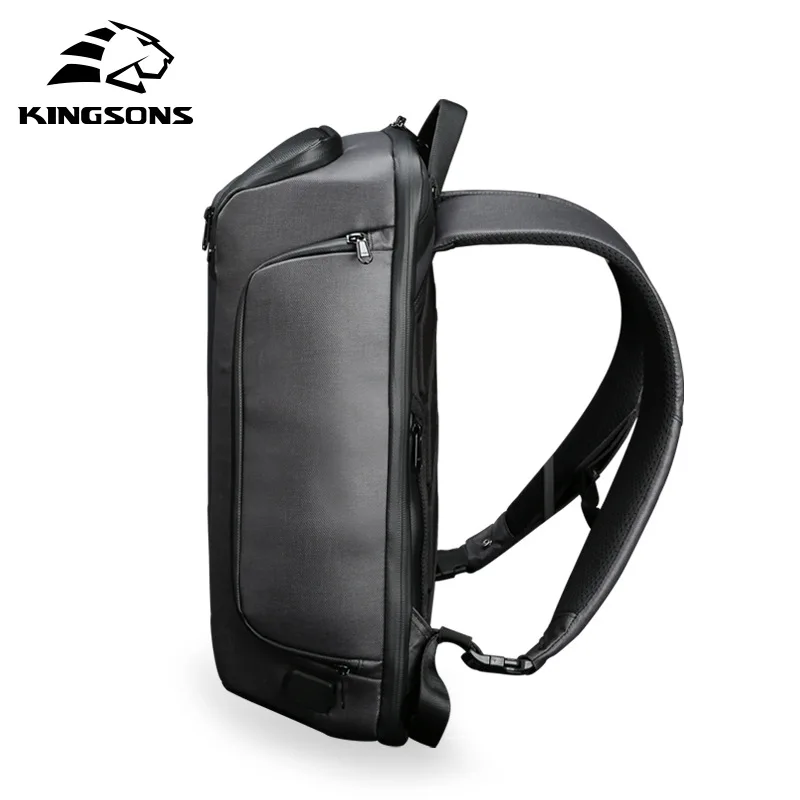 Imagem -03 - Kingsons Novidades Multifuncional Solar Carregamento Anti-roubo Mochila Homens 15 Laptop Mochilas Carregamento Usb High-end Versão Atualizada