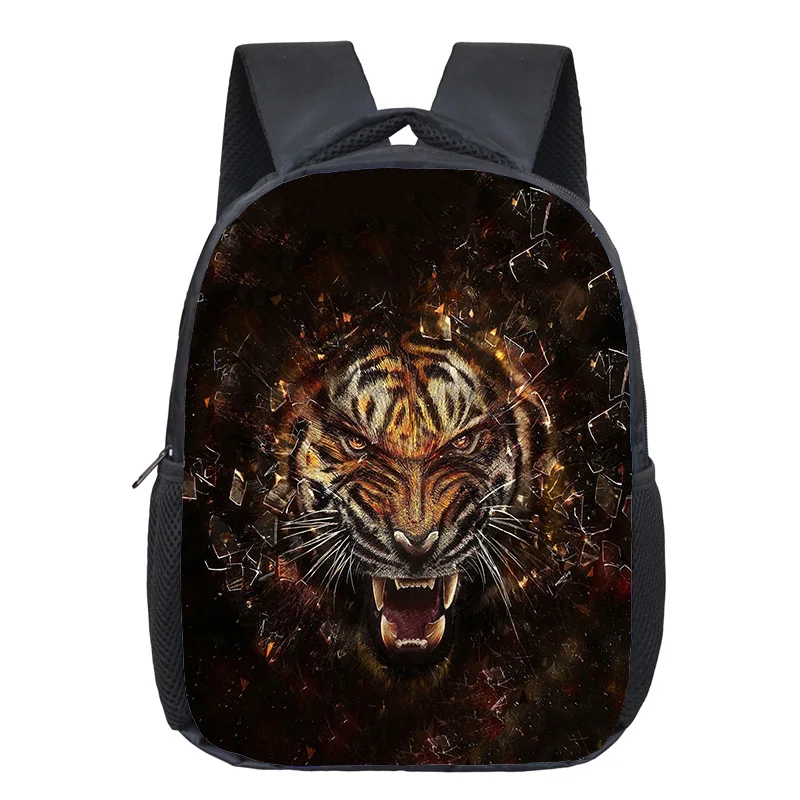 Animal Backpack Fierce Tiger Pattern Boy Girl Casual Game Schoolbag Tiger DIY Fashion Student Backpacks School Oxford Mochilas