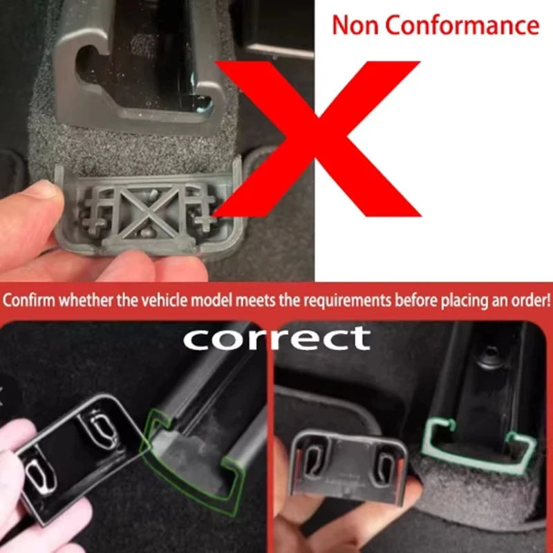 Seat Rail Track Cover Protector for Tesla New Model 3 / Model Y Anti‑Collision Slider Plug Anti‑Kick Interior Accessories