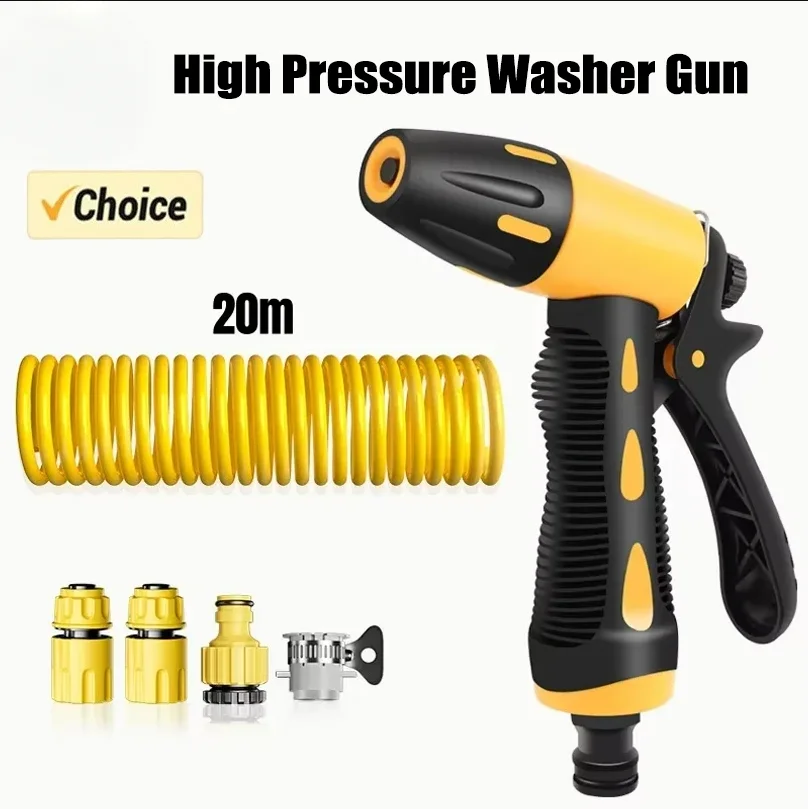 

Телескопическая водопроводная труба с насадкой высокого давления, набор инструментов для мойки автомобилей, удлинительный шланг, водяной шланг для очистителя под давлением