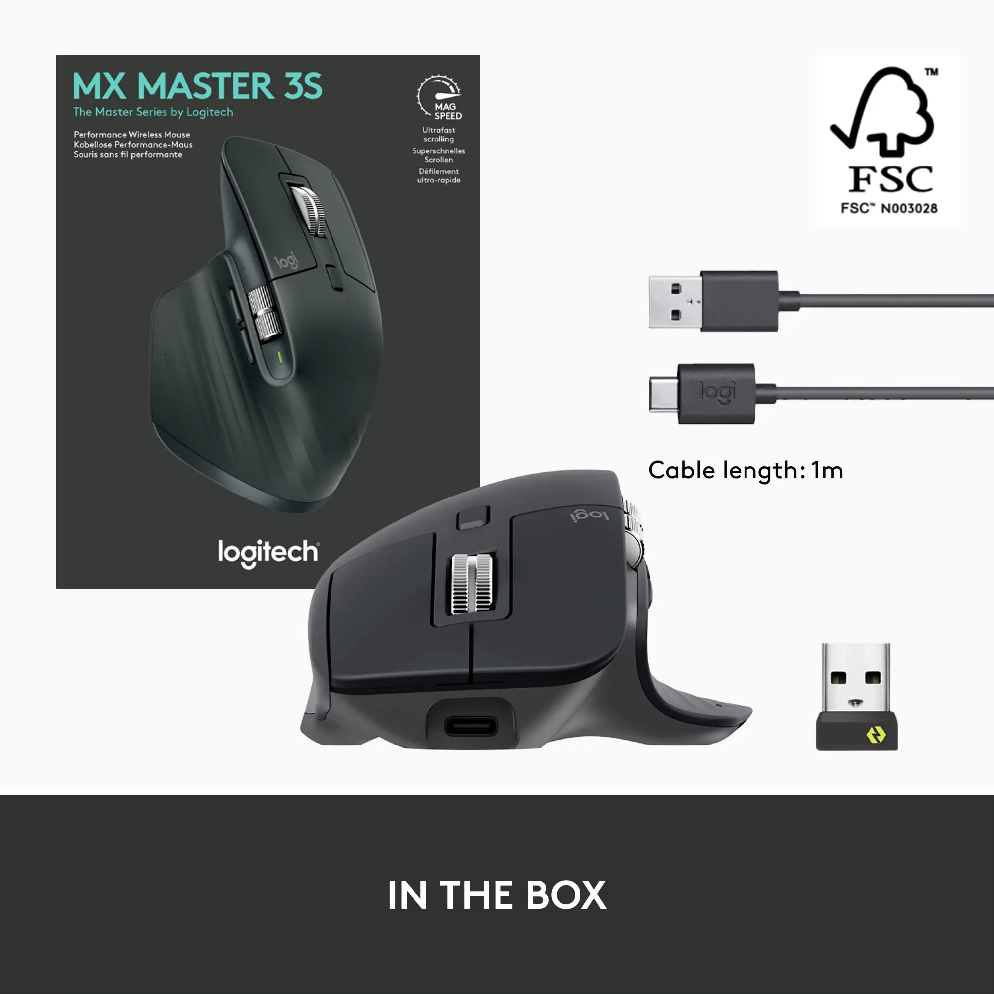 Original Logitech MX Master 3S /MX Master 3 Wireless Mouse 8000 DPI Auto-Shift Scroll Wheel Wireless Bluetooth Mouse Office Mice