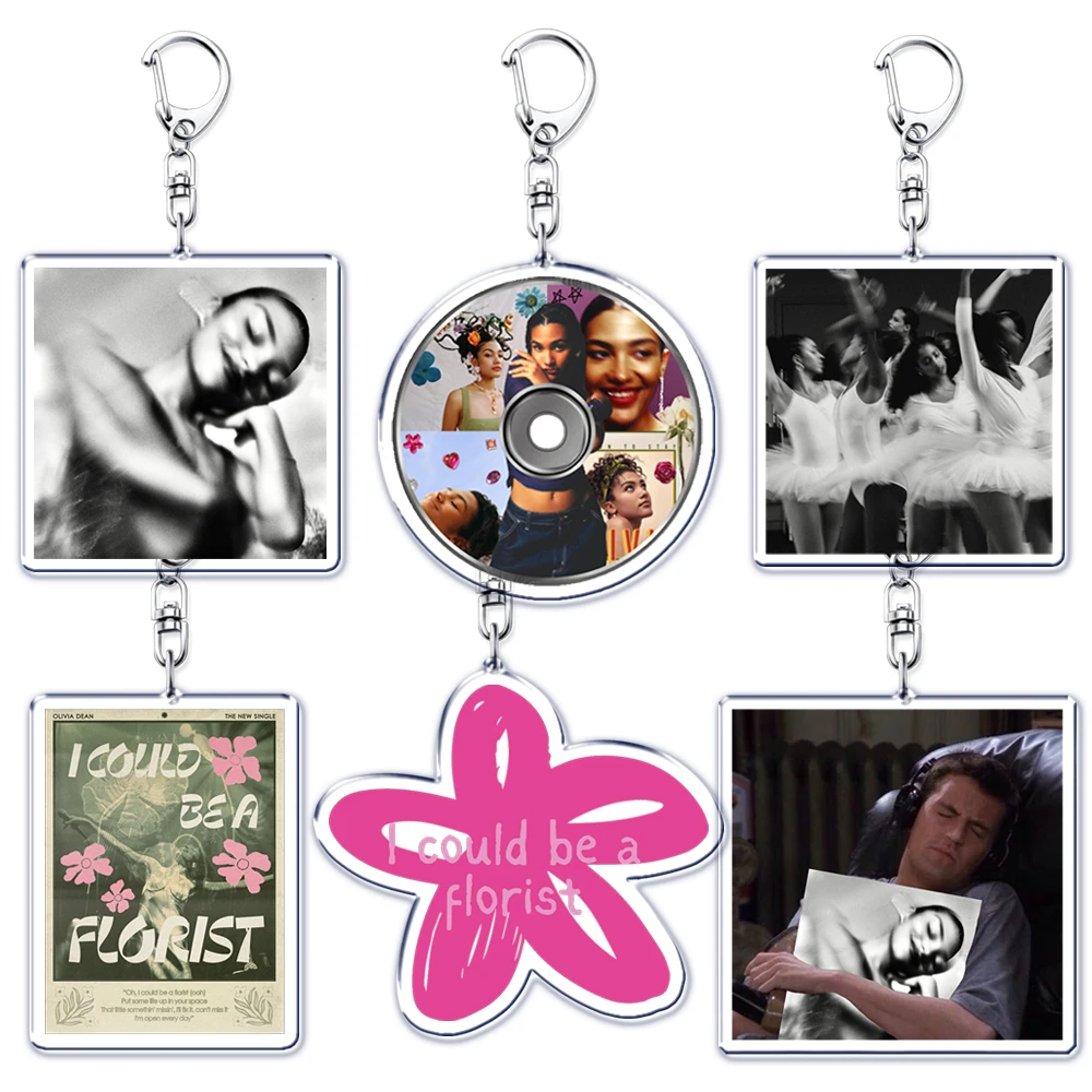 LLavero Popular de cantante Olivia Dean para accesorios, podría ser un florista, señora desordenada, Ok Love You Bye, regalos para seguidores y amigos