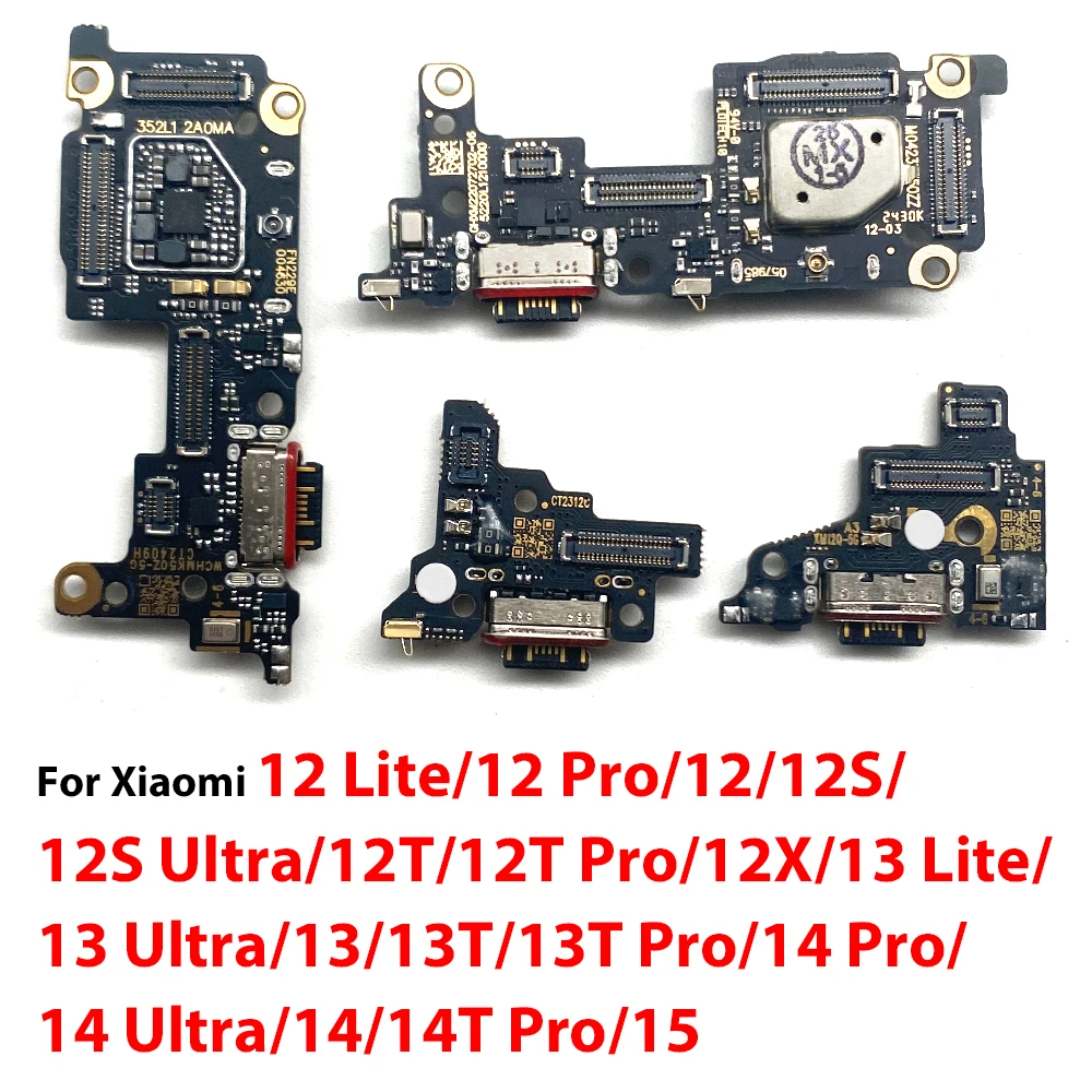 NEW For Xiaomi Mi 12 Lite 12S 12T 12X 13 Ultra 13T 14 Pro 14T 15 USB Charge Port Jack Dock Connector Charging Board Flex Cable