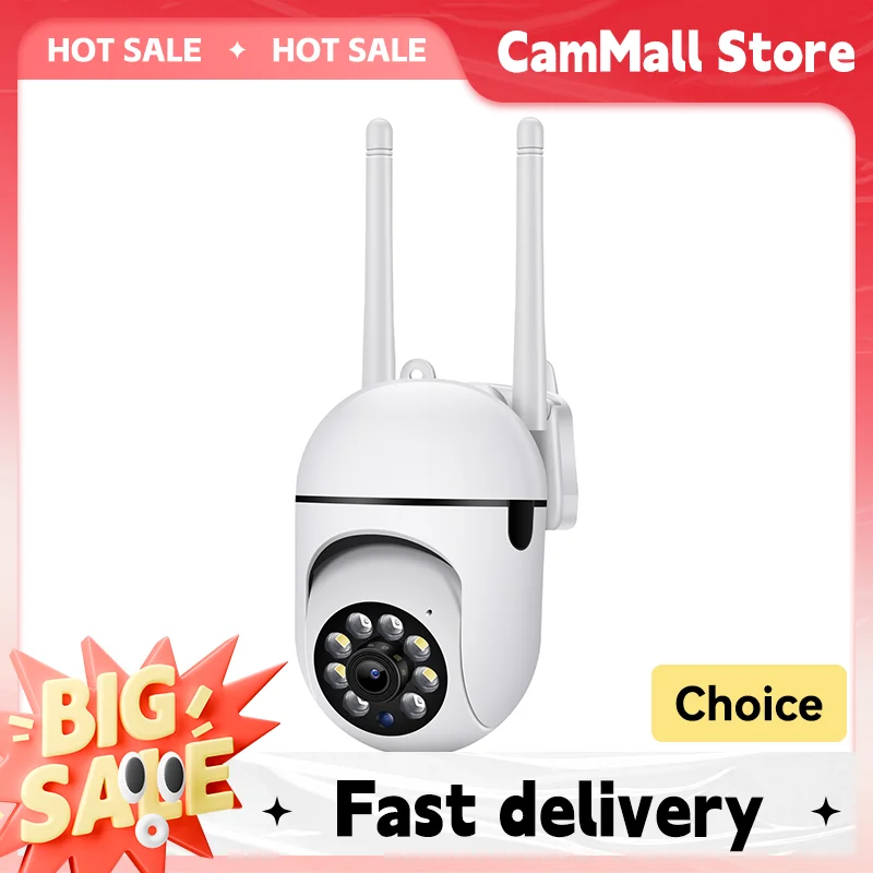 Wireless HD WiFi Security Camera - Ultra-Clear 1080P Night Vision, 355° Intercom, AI Motion Detection