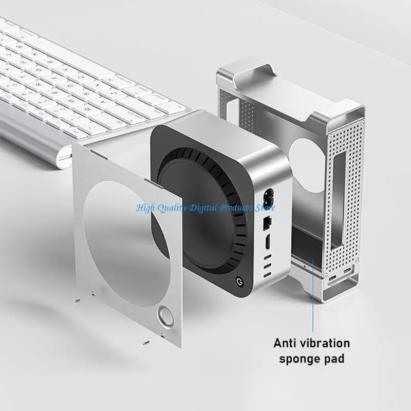 

U2JE вертикальный алюминиевый подставка для мини -держателя компьютера NVME твердый диск корпус