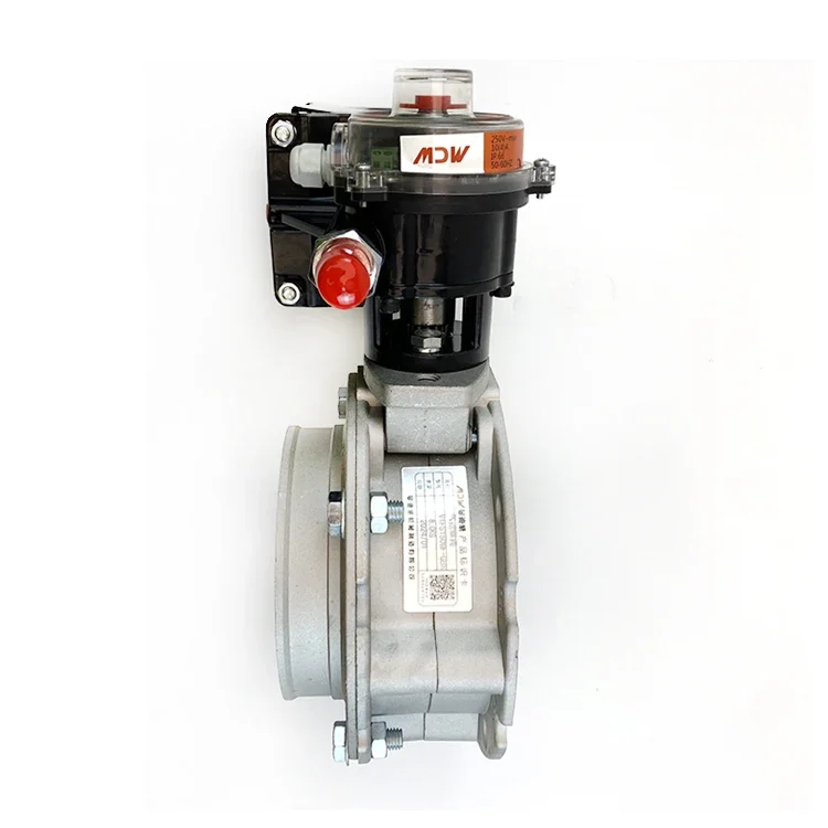 OEM Customizable Powder Butterfly Valves DN150 Pneumatic Actuator Cast Iron Solenoid Valve General Stainless Steel Alloy