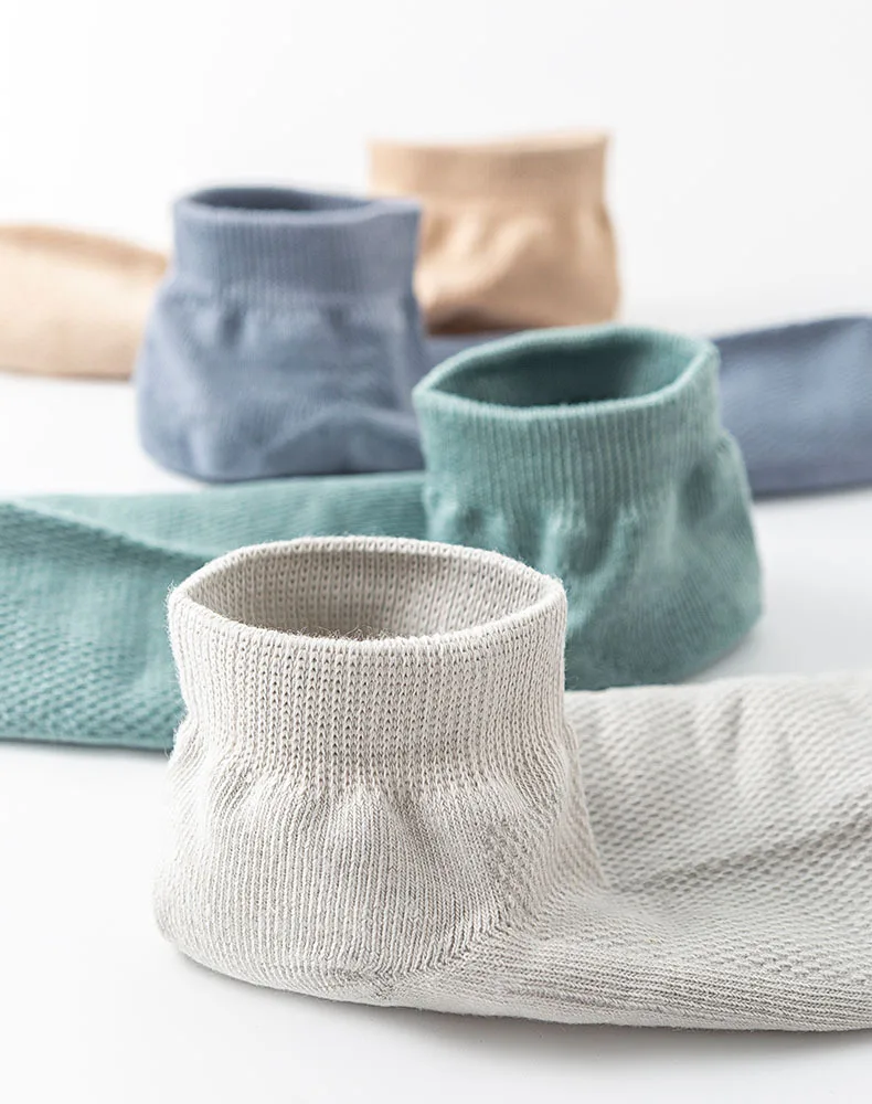 Hochwertige 6 Paar/Set Herren-Bootsocken aus Baumwolle, Sommer-Business-Mesh-Atmungsaktive Herrensocken, Neue Herrensocken in Übergröße EU38-45 – Detail 10
