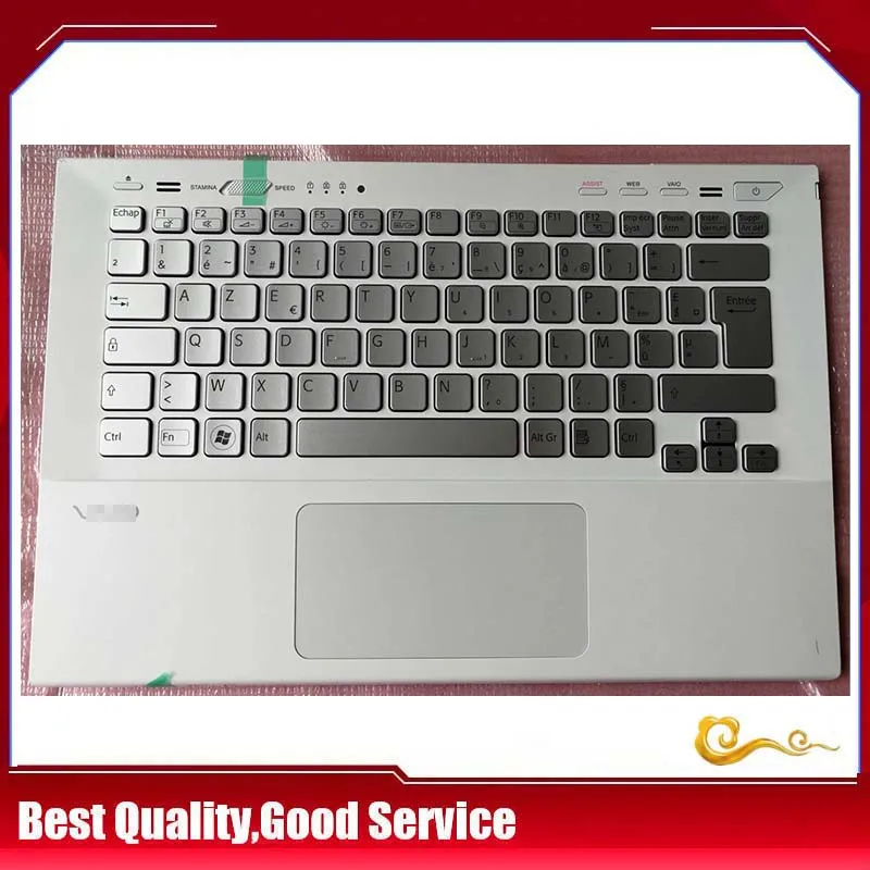 New/org for sony vaio SVS13 SVS131A12W SVS131A11T Palmrest FR French keyboard Upper cover Touchpad