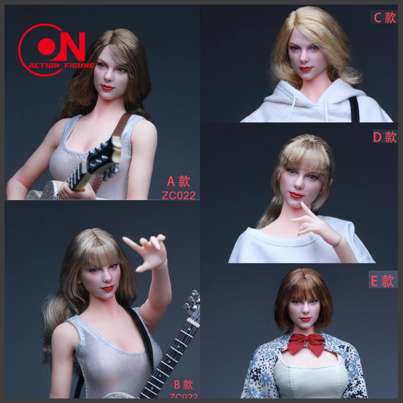 

Z6TOYS ZC022 1/6 Europe Beauty Singer Head Sculpt Movable Eye Head Carving Model Fit 12'' Female Soldier Action Figure Body